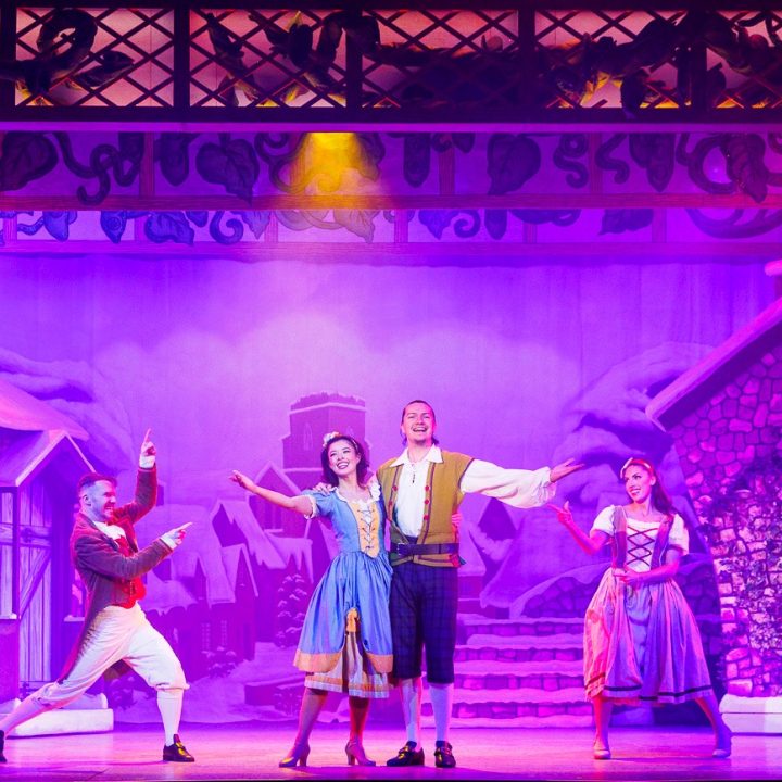 Jack and the Beanstalk play being performed on stage.
